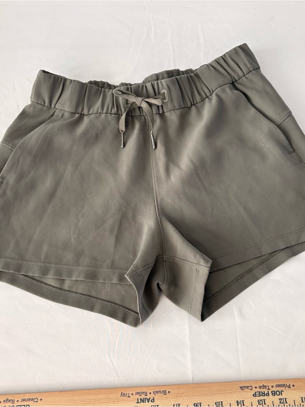Lululemon Stroll At Sundown Short 3" Lot Of 3 Size 6 Black Navy Grey Sage - Picture 5 of 16